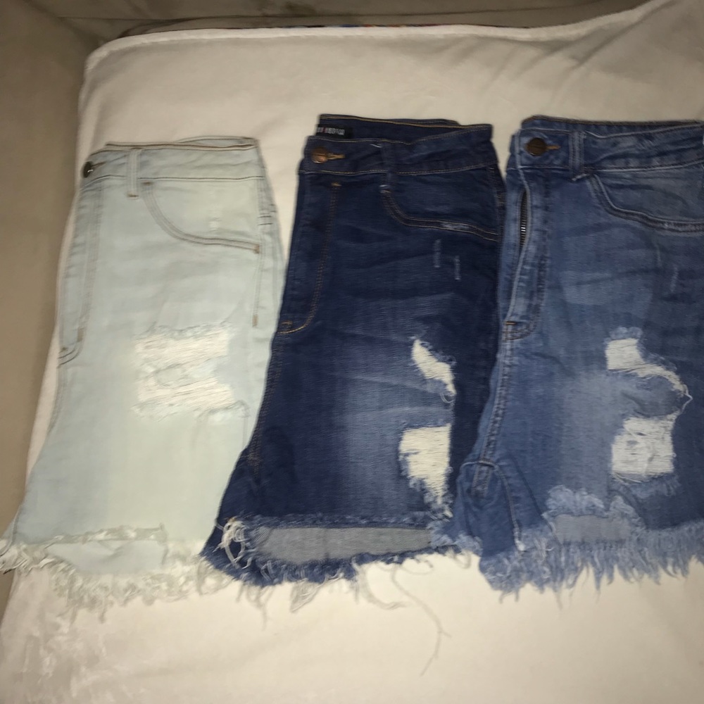 FashionNova High Waisted Jean Shorts